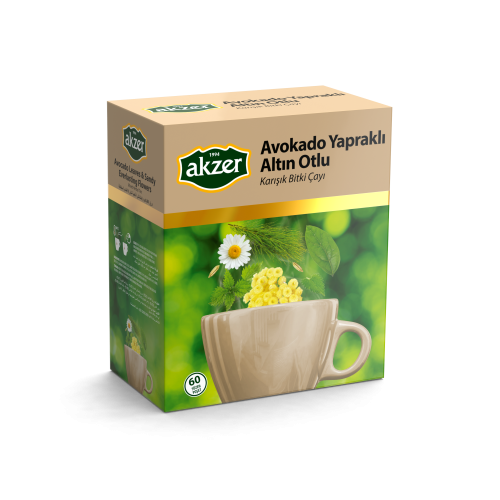 Akzer Avakado Yaprakli Altin Otlu 60li